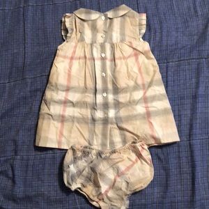 PRE OWN BURBERRY DRESS KIDS SIZE 6M